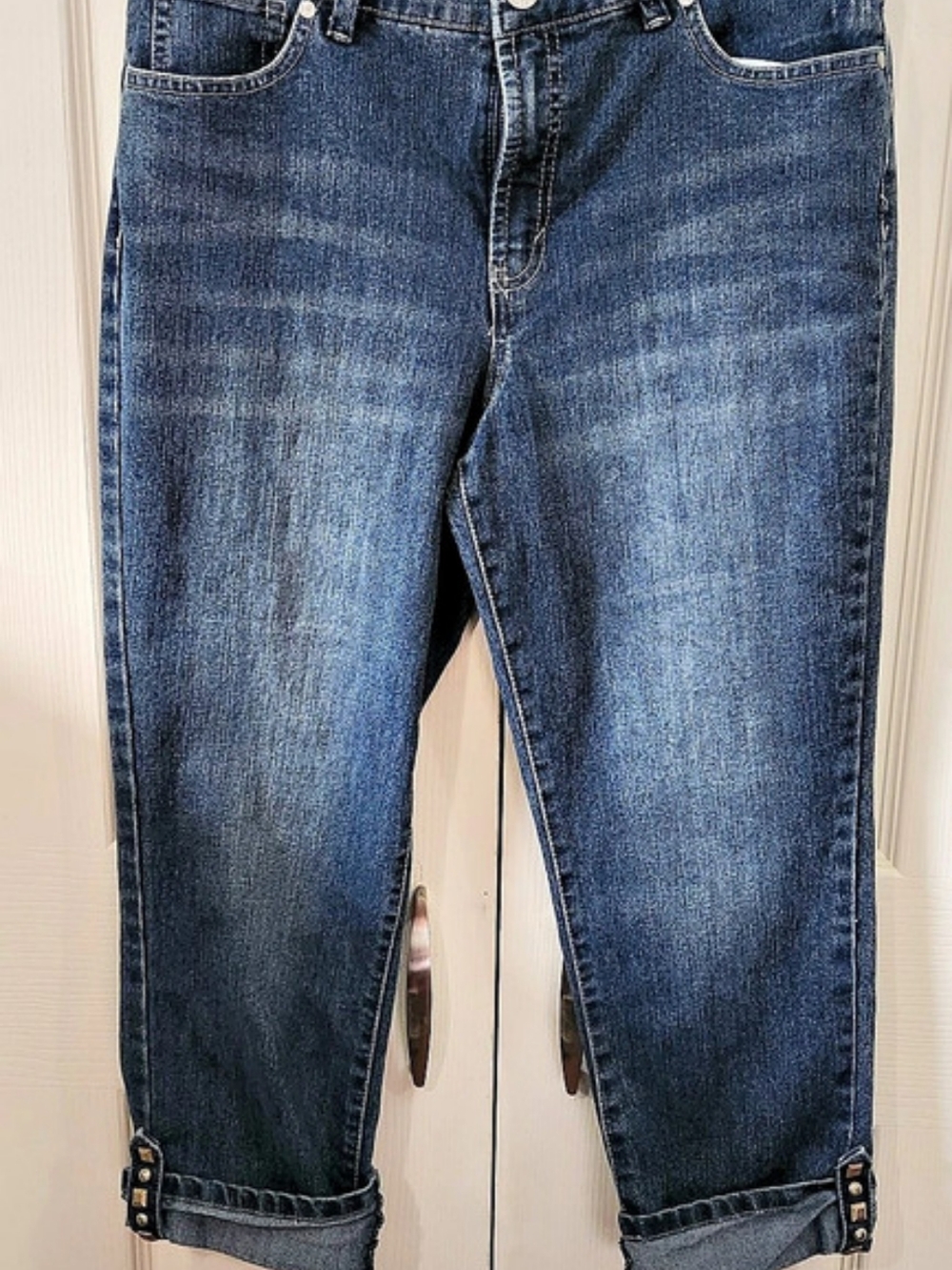 Nine West Cropped Jeans in Blue Waist 10/30
